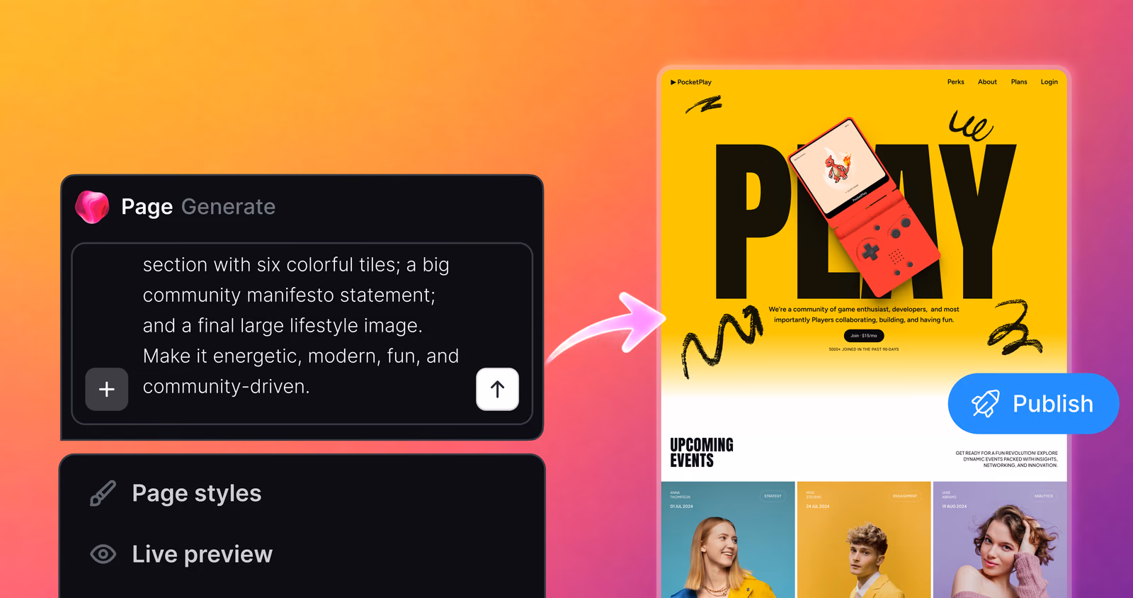 Landing Pages in Heartbeat