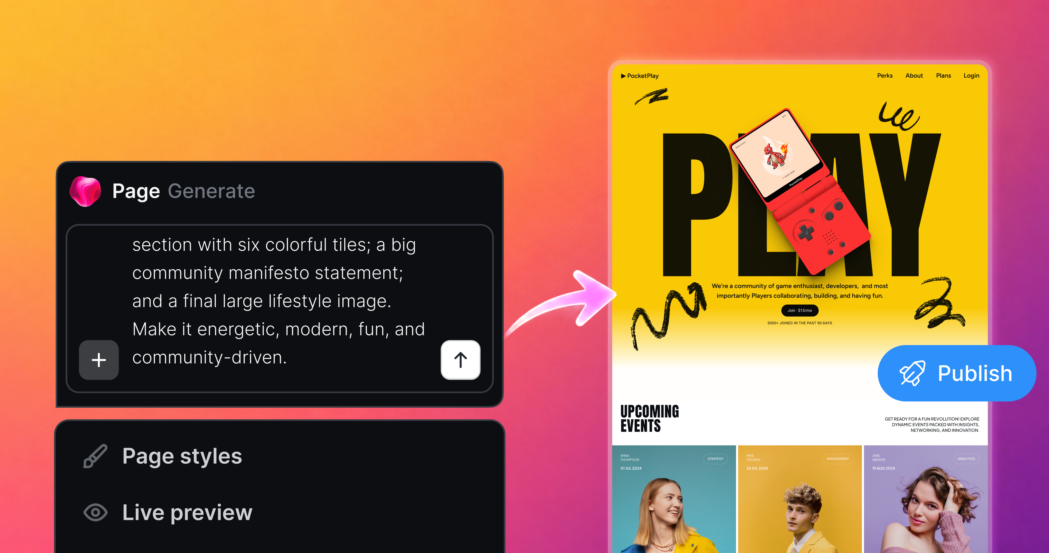 Turn visitors into members